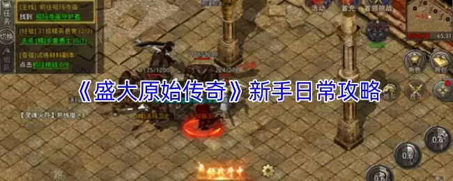 盛大原始传奇新手日常攻略：高效玩法与资源指南