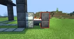 我的世界移动版全自动按钮岩浆门图文搭建指南