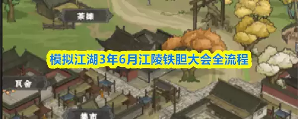 模拟江湖3江陵铁胆大会攻略：6月全流程玩法指南