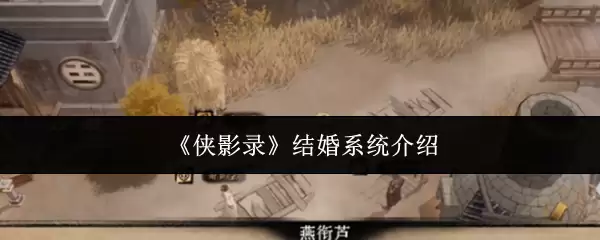 侠影录结婚系统详解：玩法指南与特色介绍