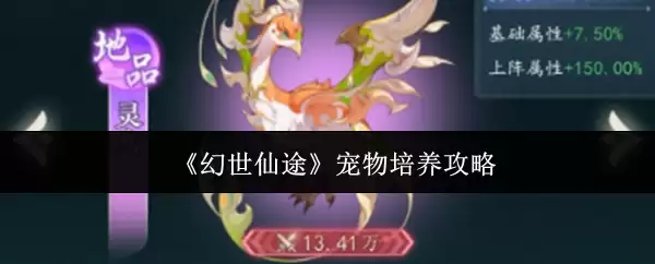 幻世仙途宠物养成指南：从入门到精通的实用攻略