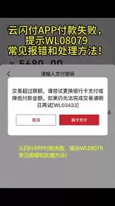 云闪付支付失败的4个原因及解决指南