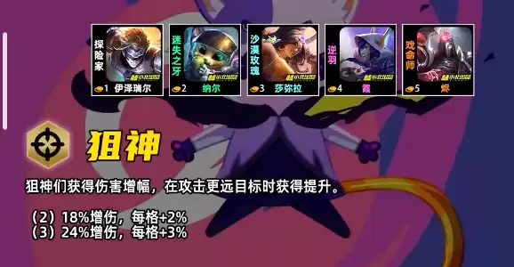 金铲铲之战S17狙神羁绊效果一览