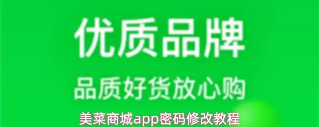 美菜商城app怎么修改密码-密码修改教程