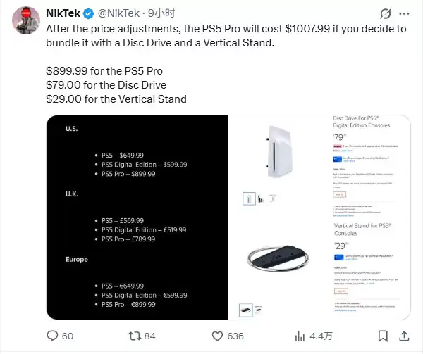 简直疯了！涨价后的PS5售价是PS4两倍还多