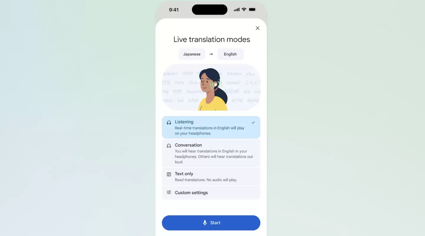 谷歌 Google Translate“实时翻译”功能正式登陆苹果 iOS，支持佩戴耳机实现 70 多种语言同传对话