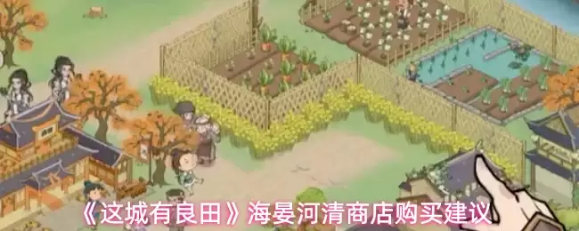 这城有良田海晏河清商店买什么好