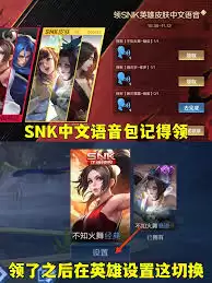 王者荣耀SNK英雄皮肤中文语音领取方法-王者荣耀如何领取SNK英雄皮肤中文语音