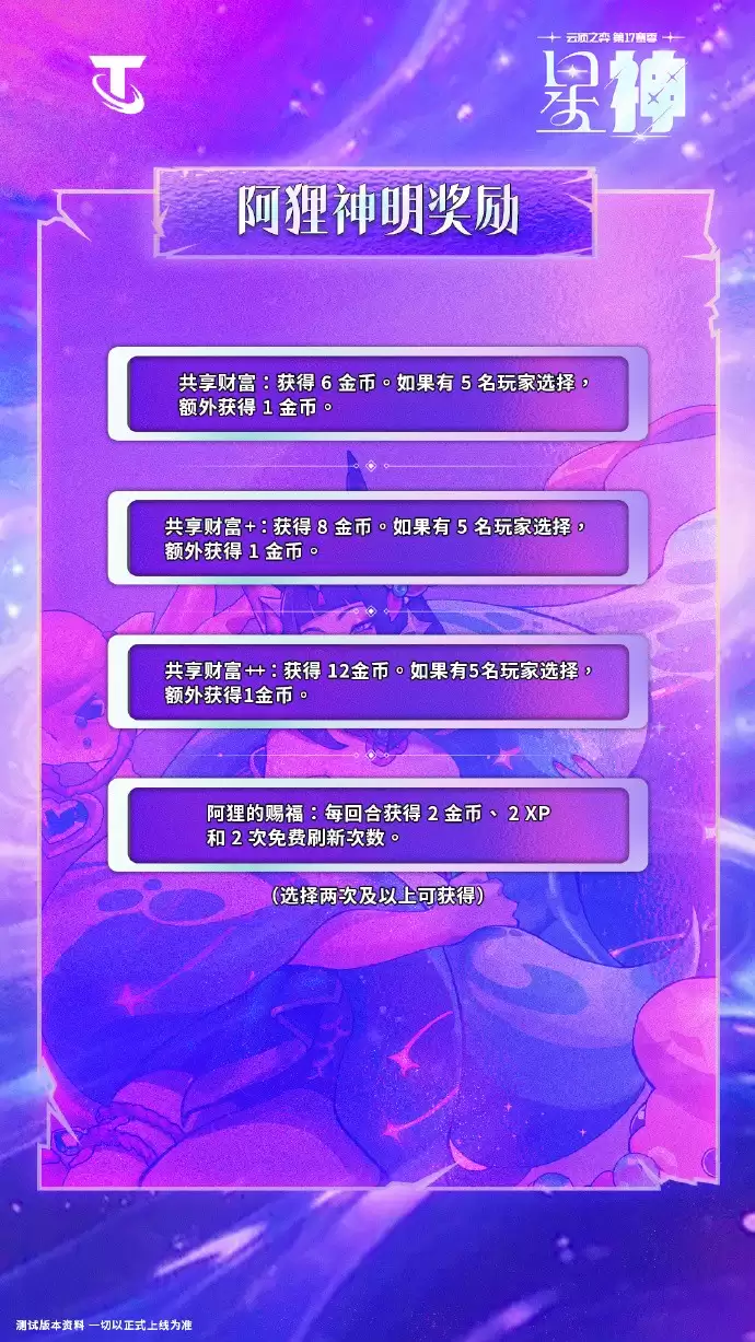 云顶之弈S17阿狸神明奖励效果一览