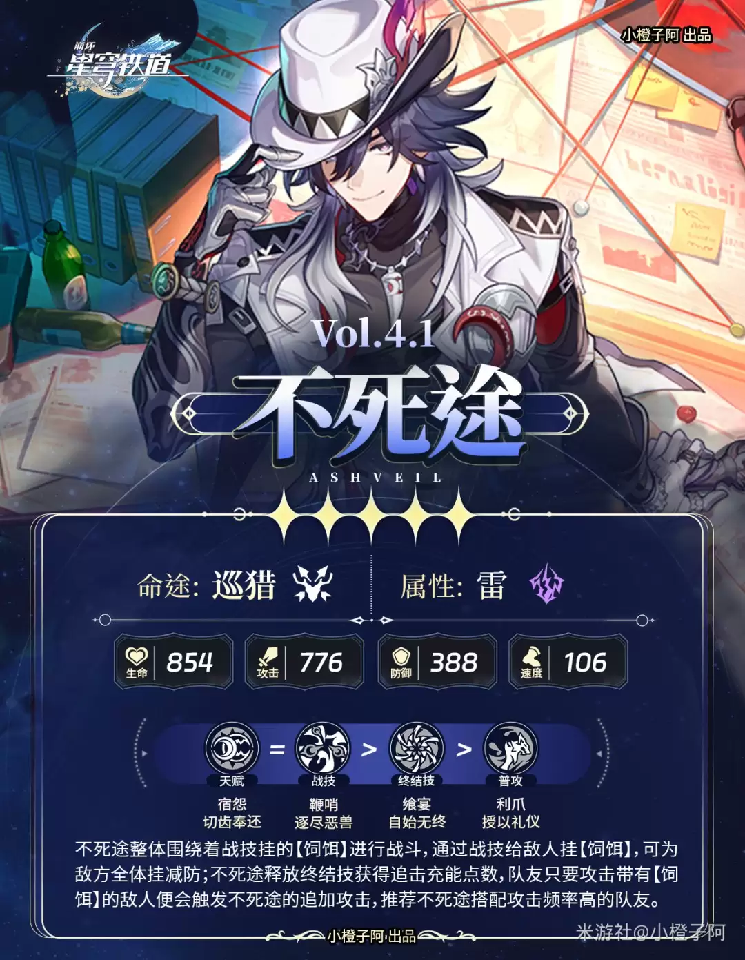 崩坏星穹铁道不死途培养攻略