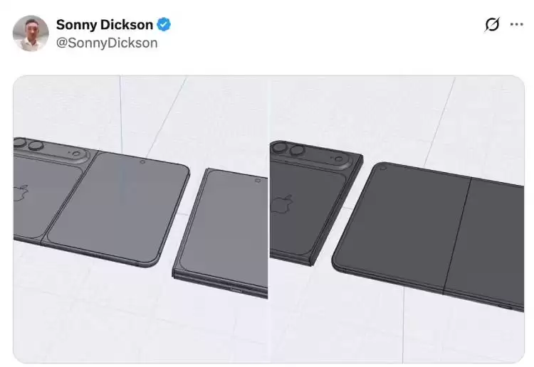 苹果首款大折叠iPhone Fold渲染图曝光，9月将携A20 Pro芯片亮相
