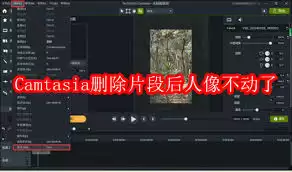 Camtasia删除片段后人像为何不动了