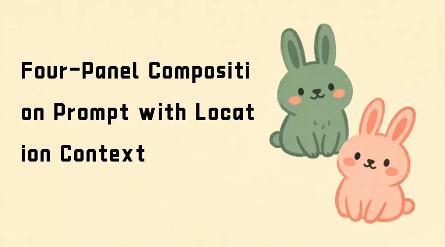 Four-Panel Composition Prompt with Location Context