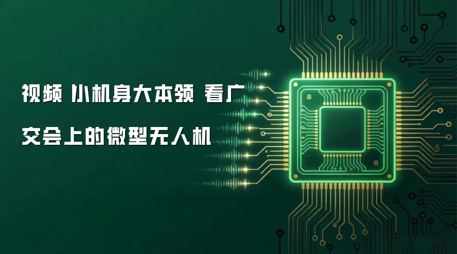 视频丨小机身大本领 看广交会上的微型无人机