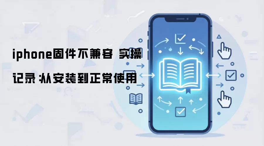 iphone固件不兼容 实操记录：从安装到正常使用