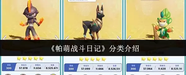 《帕萌战斗日记》分类介绍