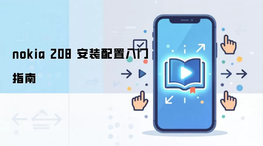 nokia 208 安装配置入门指南