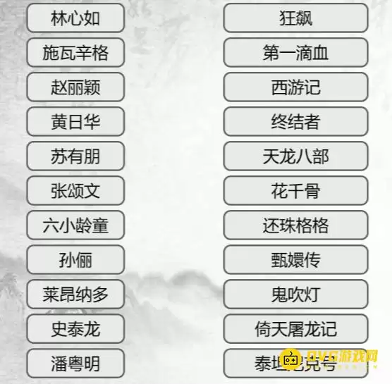 《汉字找茬梗》连线主演怎么过-连线主演和影视通关图文攻略