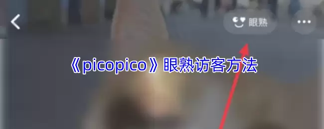 picopico怎么眼熟访客-picopico眼熟访客方法