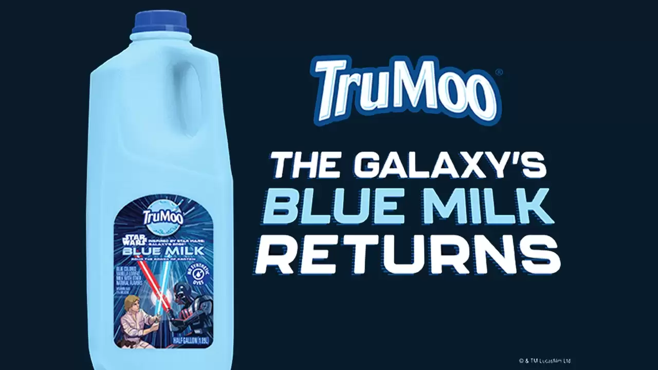 TruMoo Star Wars Blue Milk 将在“星战日”前夕重磅回归