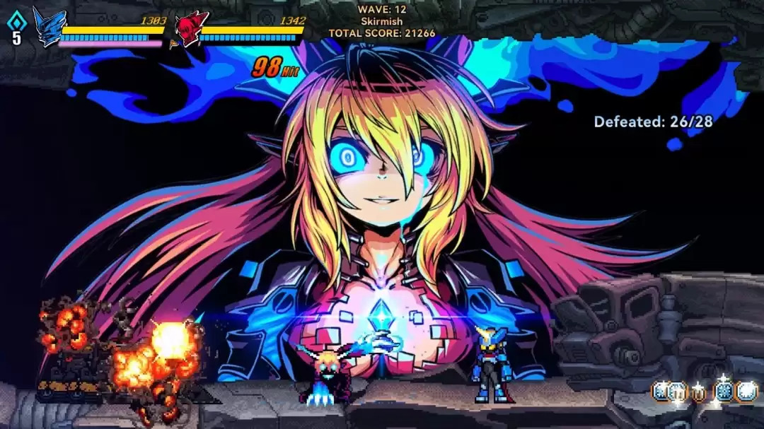 极致手感 X 复古像素 《超合金冲击》现已爆爽来袭Steam！