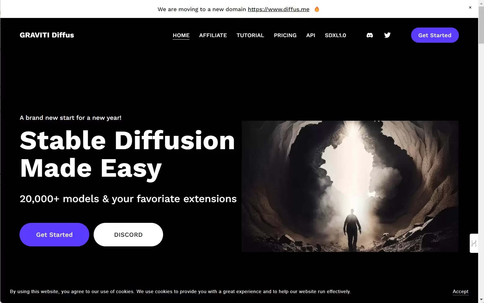 Graviti Diffus-Graviti Diffus提供热门的开源项目 Stable Diffusion WebUI 的在线服务