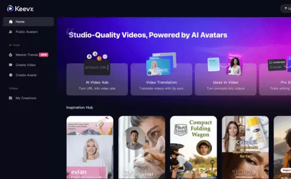 Keevx-AI数字人视频创作平台