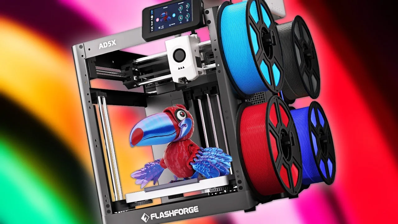 FlashForge AD5X：300美元以下最佳多色3D打印机之一