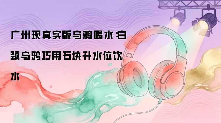 广州现真实版乌鸦喝水：白颈乌鸦巧用石块升水位饮水