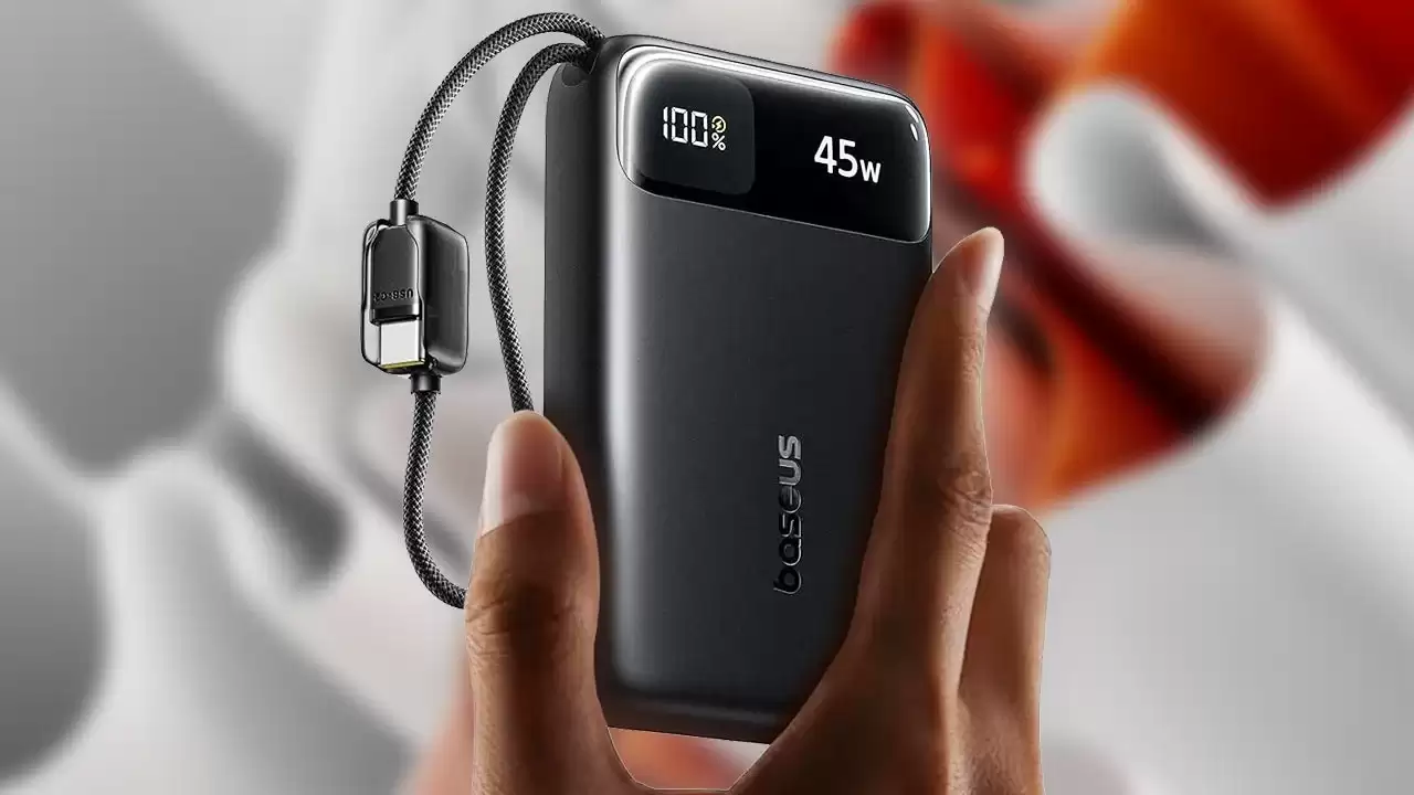 倍思 20,000mAh 45W 移动电源（自带双 USB-C 线）优惠后仅需 21 美元