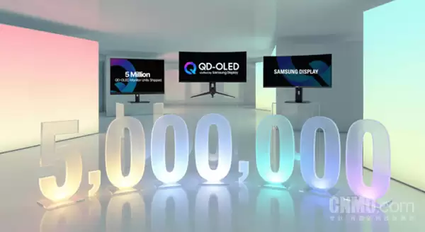 三星显示：显示器用QD-OLED面板累计出货500万块