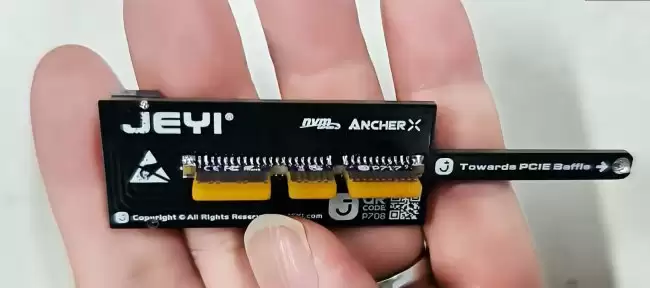 佳翼发布 M.2 平装版 ArcherX PCIe 扩展卡利用显卡下方插槽