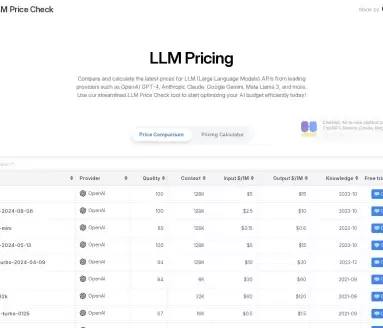 LLM Price Check