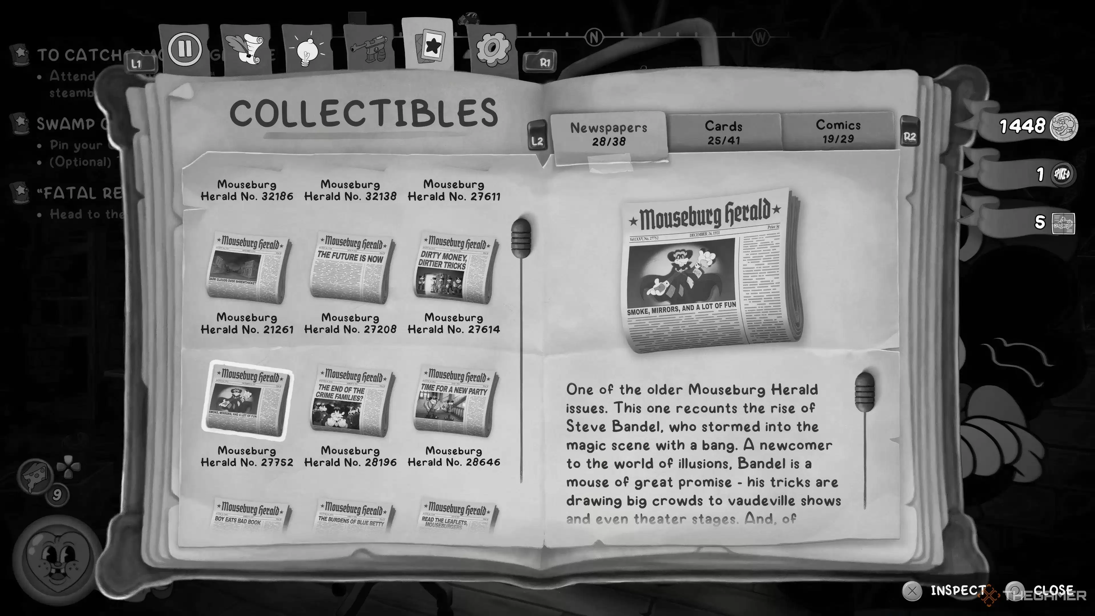 在《Mouse: P.I. For Hire》中寻找每一份报纸的位置