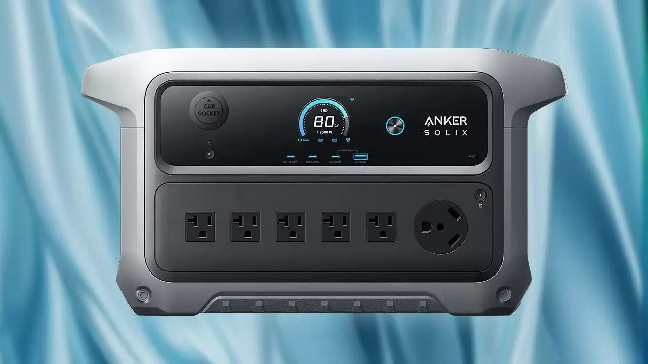 Anker SOLIX C2000 2,048Wh 2,400W 磷酸铁锂户外电源享 5 折优惠