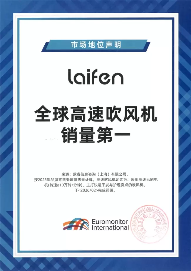 从破壁者到领头羊：徕芬连年超车戴森，领跑全球市场