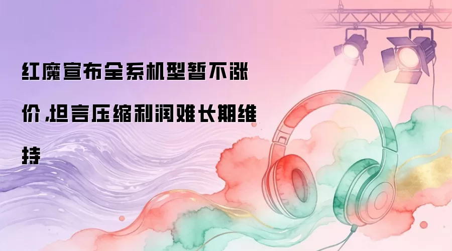 红魔宣布全系机型暂不涨价，坦言压缩利润难长期维持