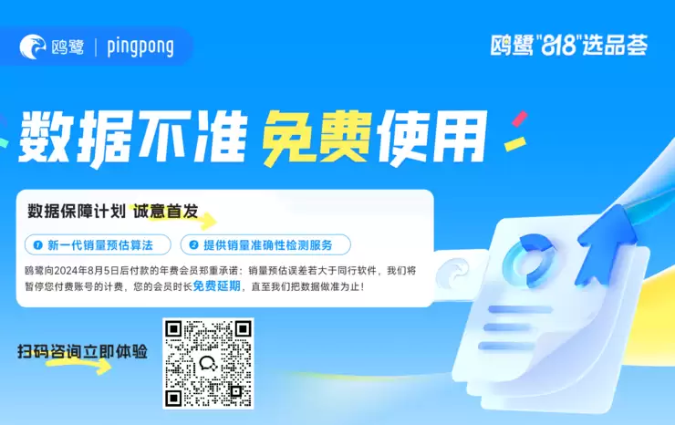 鸥鹭实施“数据不准，免费使用”，树立亚马逊选品工具新标杆