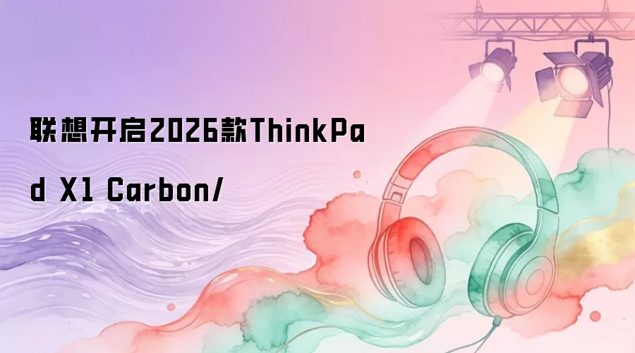 联想开启2026款ThinkPad X1 Carbon/