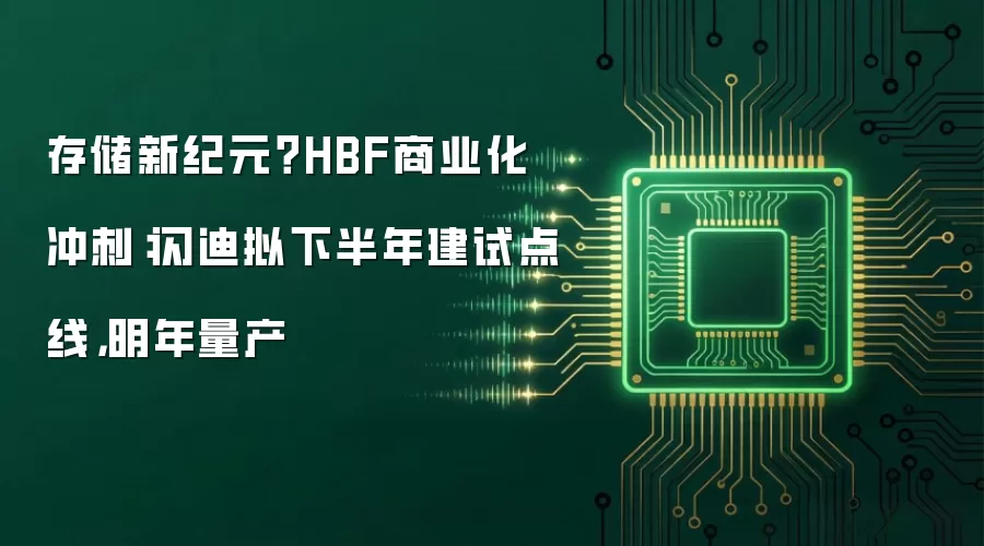 存储新纪元？HBF商业化冲刺：闪迪拟下半年建试点线，明年量产