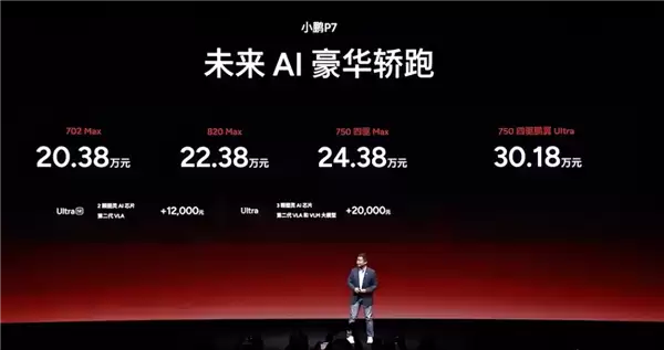 剑指特斯拉Model 3！小鹏P7 Max版上市：20.38万起
