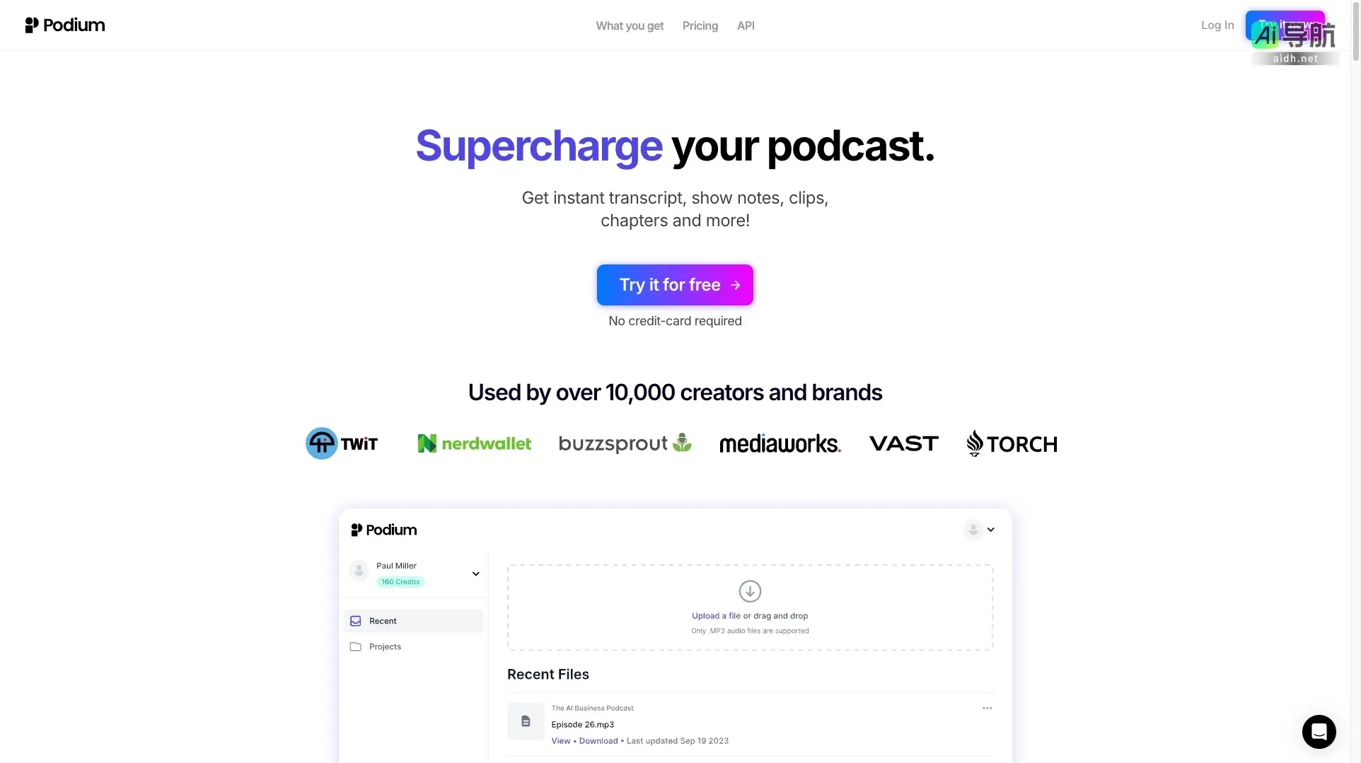 Podium 为播客创作者提供高效工具，节省时间并提升内容可达性