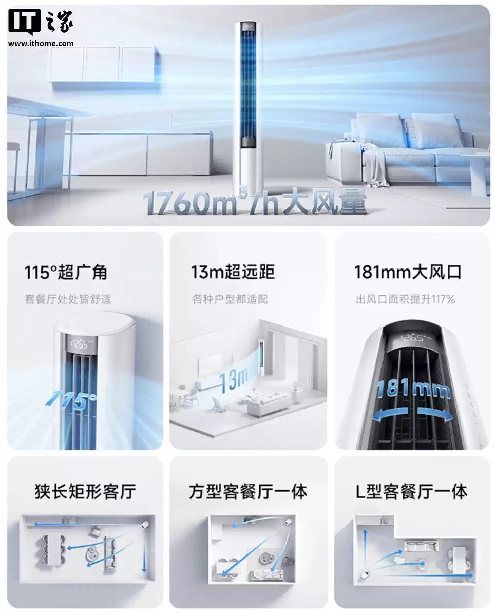 小米“米家空调巨省电 Pro 柔风版立式大 3 匹”开售，5499 元