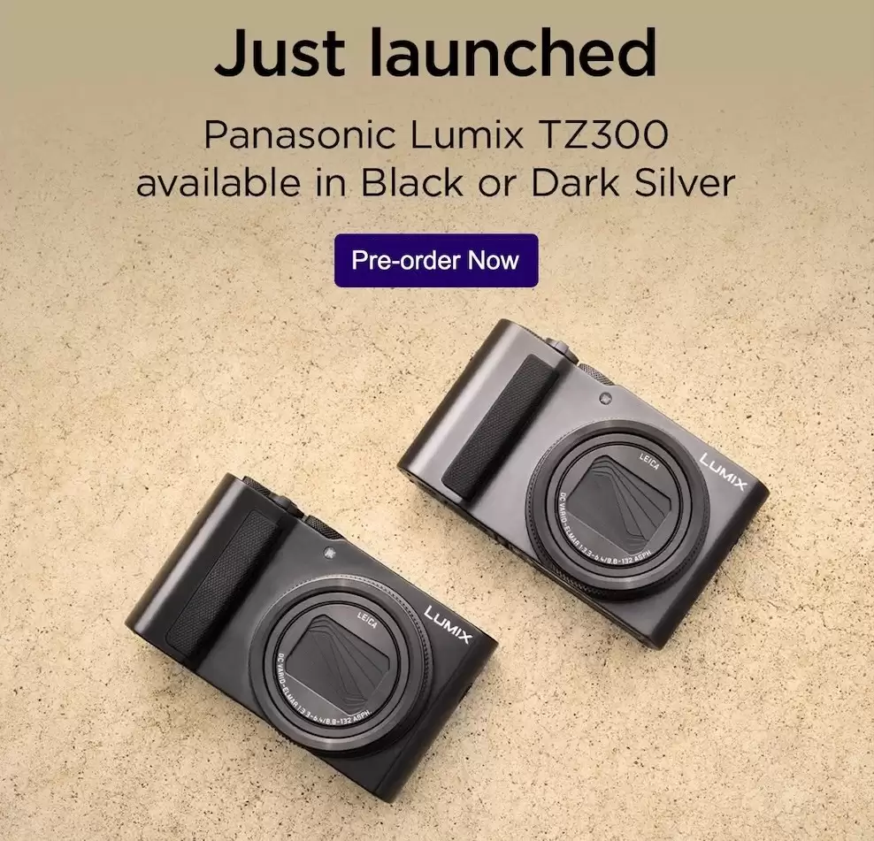 松下 Lumix TZ300 紧凑型相机发布：2010 万像素 1 英寸传感器，24-360mm f/3.3-6.4 变焦镜头