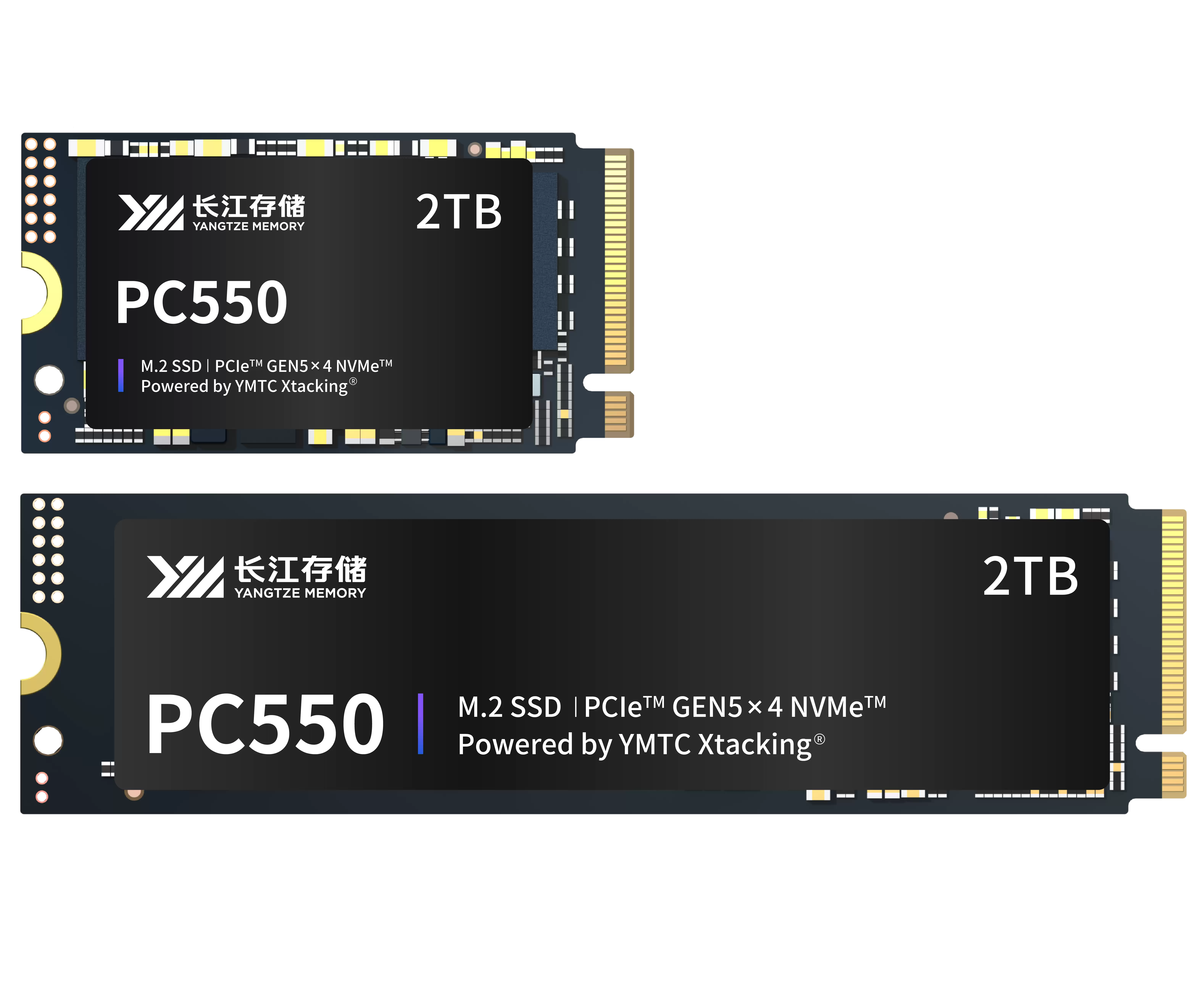 长江存储推出首款PCIe 5.0商用消费级固态硬盘PC550