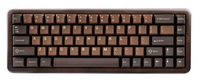 YUNZII发布WOOD 68/84机械键盘外壳采用胡桃木材质