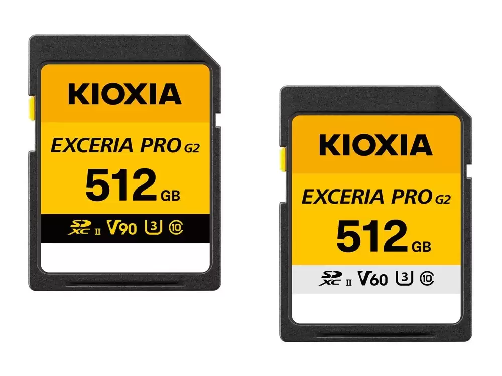 铠侠推出 EXCERIA PRO G2 SDXC UHS-II 存储卡，V90 / V60 双版本