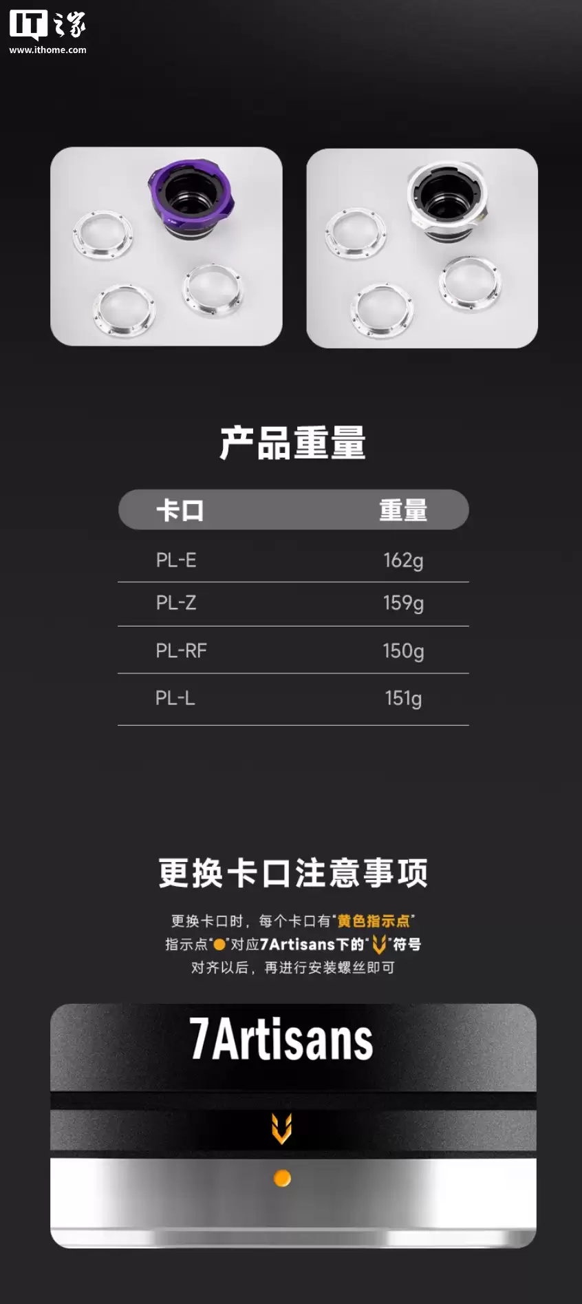 七工匠 THOR 四合一 PL 镜头转接环套装上市：适配 E/Z/RF/L 卡口，930 元