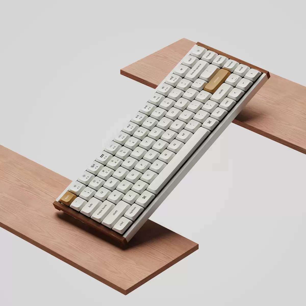 Keychron 预告新版 K3 HE / Ultra 矮轴键盘：天然实木边框
