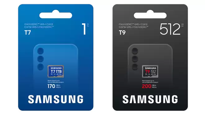 三星电子 T7 / T9 microSD 存储卡曝光，支持 UHS-I